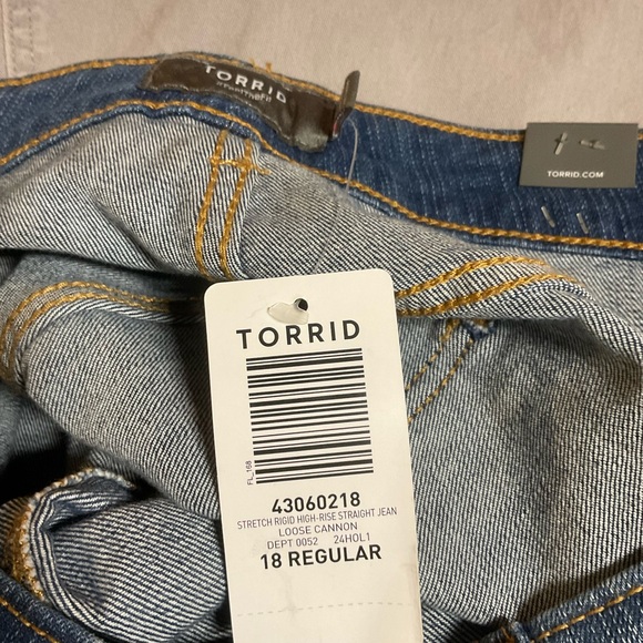 Torrid Stretch Rigid High Rise Straight Jeans - Picture 11 of 12